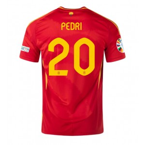 Fotbalové Dres Španělsko Pedri Gonzalez #20 Domácí Oblečení ME 2024 Krátký Rukáv